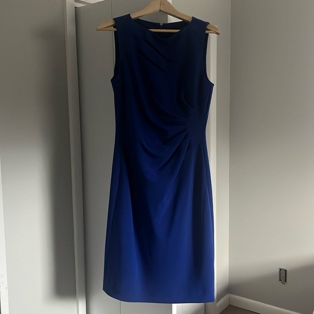Navy blue women's Tahari Arthur S Levine dress, NWT, size 8